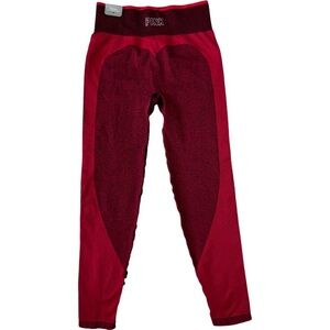 NWT Pink by VS Red seamless high waist full length tights leggings size M